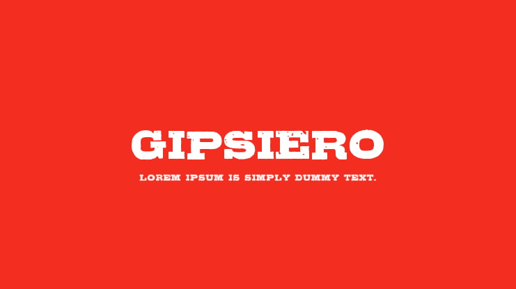 Gipsiero Font