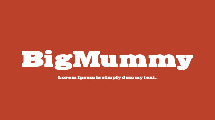 BigMummy Font