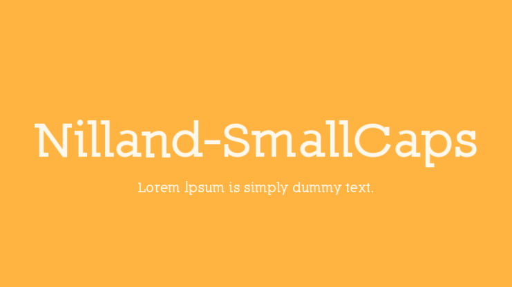Nilland-SmallCaps Font Family