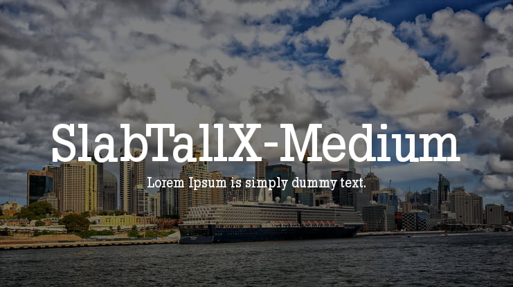 SlabTallX-Medium Font Family