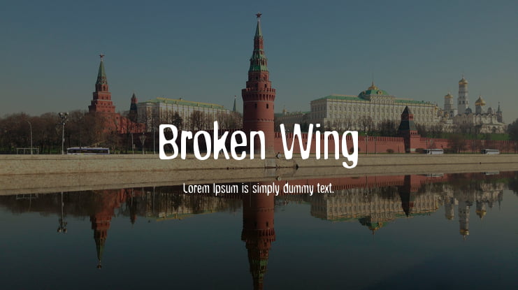 Broken Wing Font