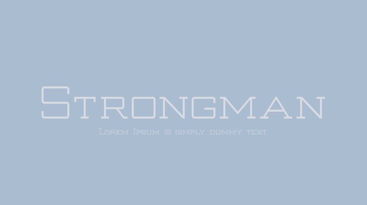Strongman Font