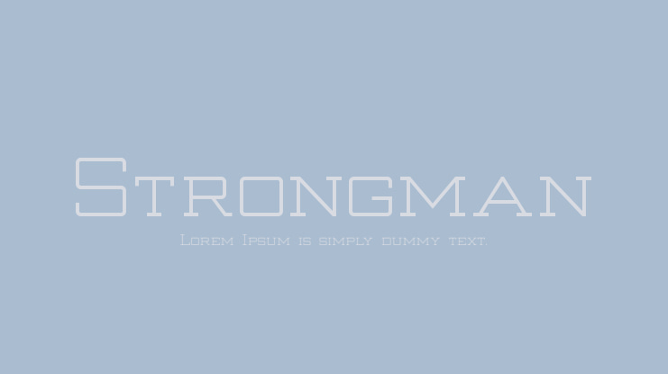 Strongman Font