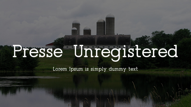 Presse (Unregistered) Font