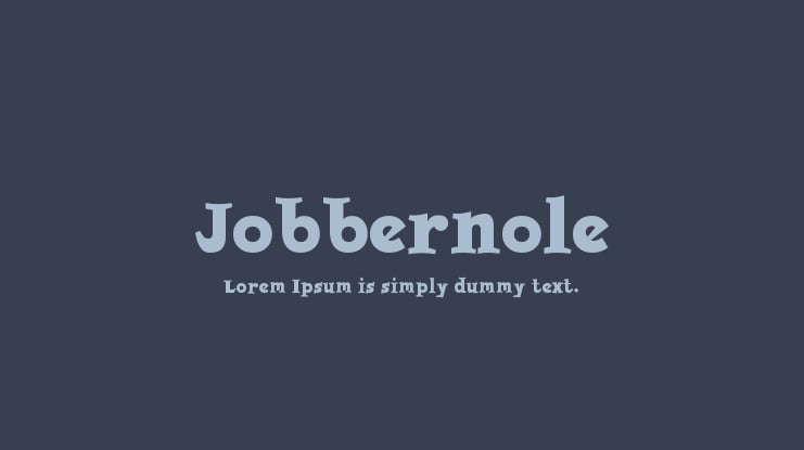 Jobbernole Font