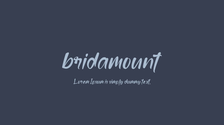 bridamount Font