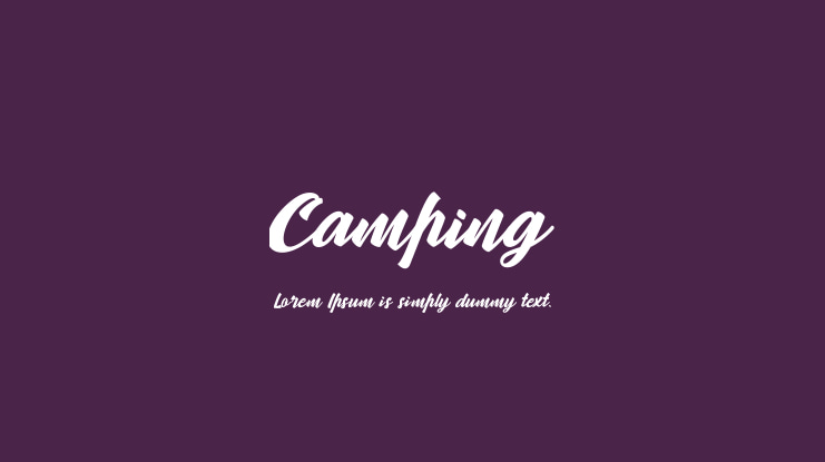 Camping Font