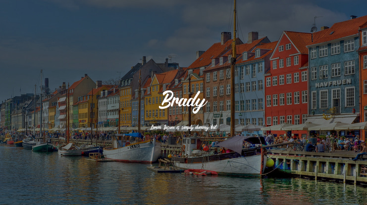 Brady Font