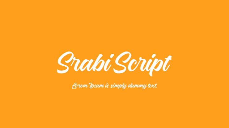 Srabi Script Font