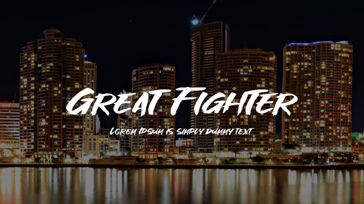 Great Fighter Font