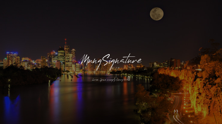 MungSignature Font