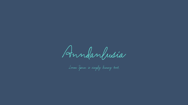 Anndanlusia Font