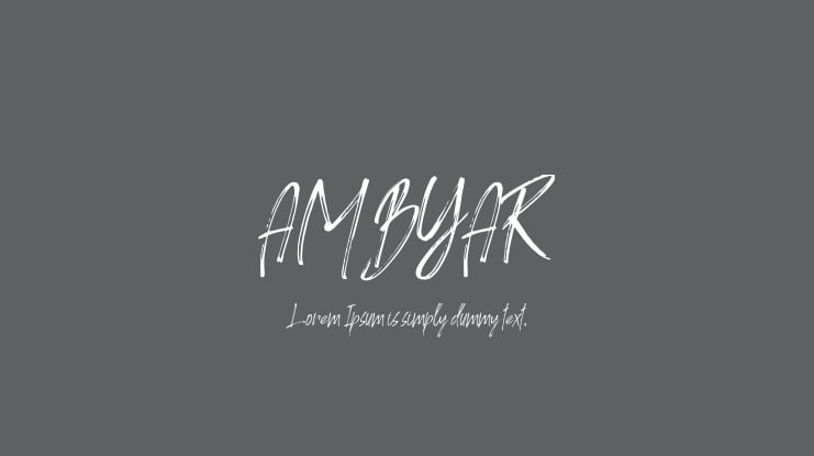 AMBYAR Font