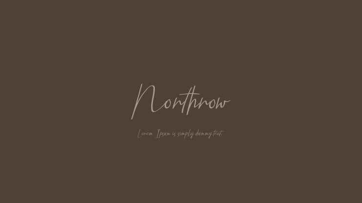 Northrow Font
