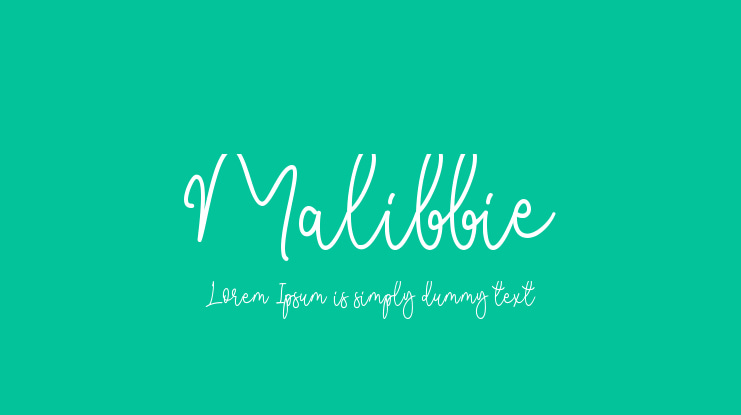 Malibbie Font