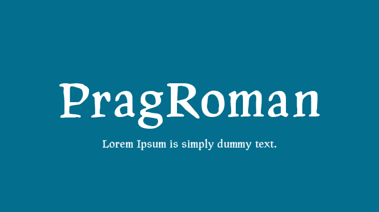 PragRoman Font