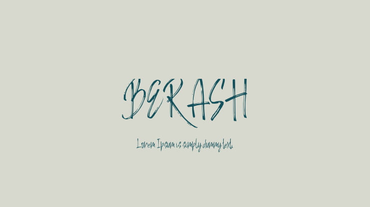 BERASH Font