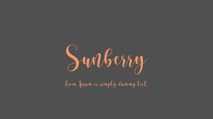 Sunberry Font