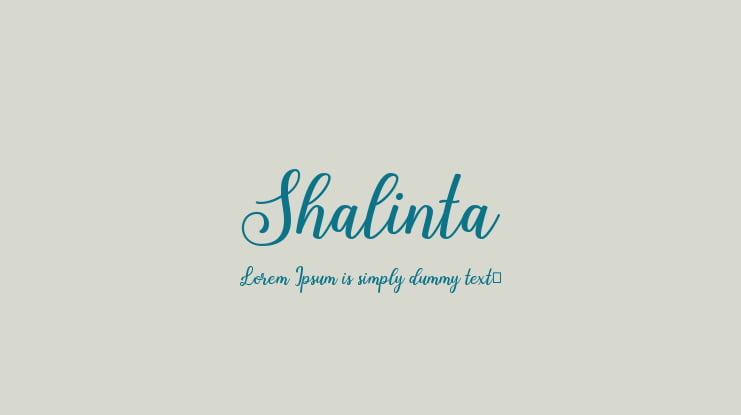 Shalinta Font