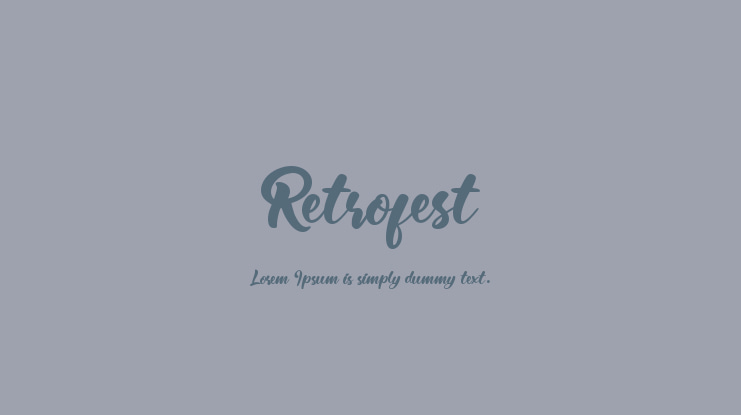 Retrofest Font Family