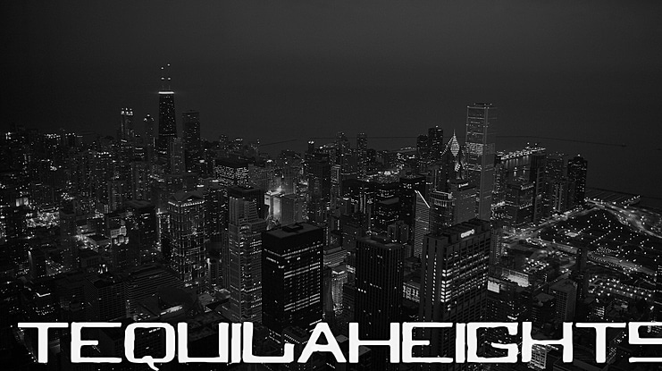 Tequila Heights Sobria Borracha Font