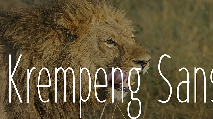 Krempeng Sans Font