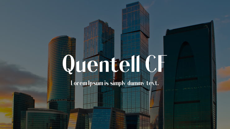 Quentell CF Font Family