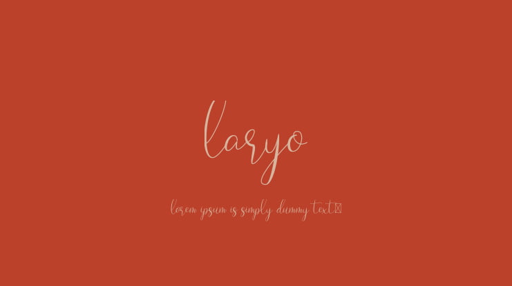 Laryo Font