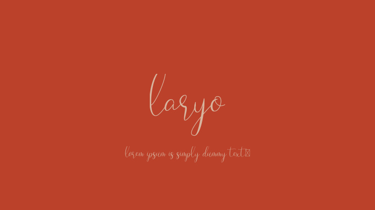Laryo Font