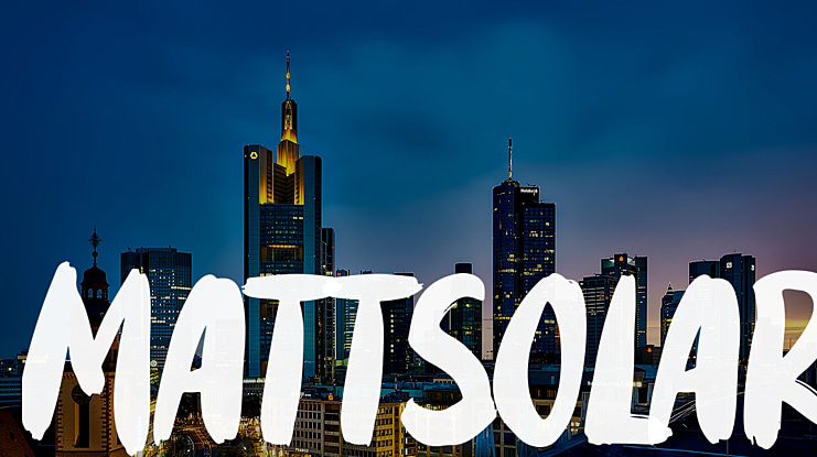 Mattsolar Font