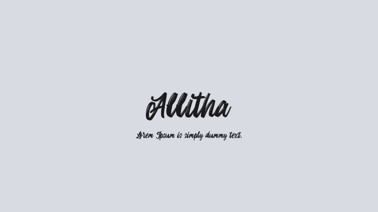 Allitha Font