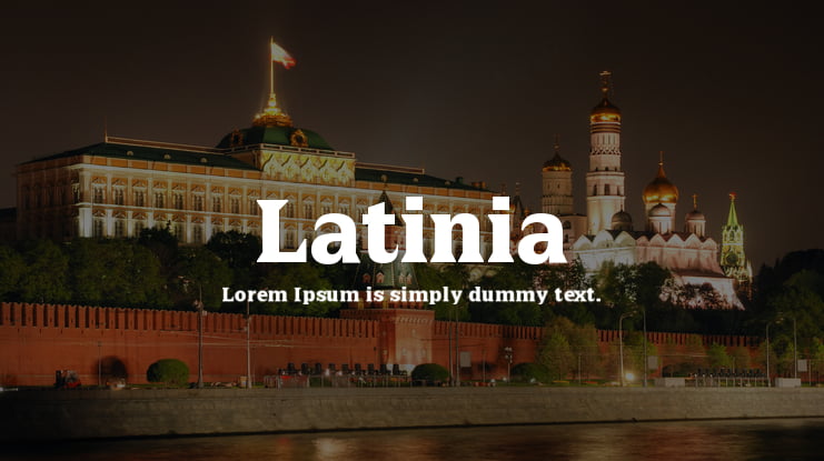 Latinia Font Family