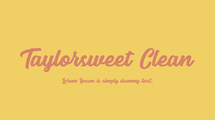 Taylorsweet Clean Font Family