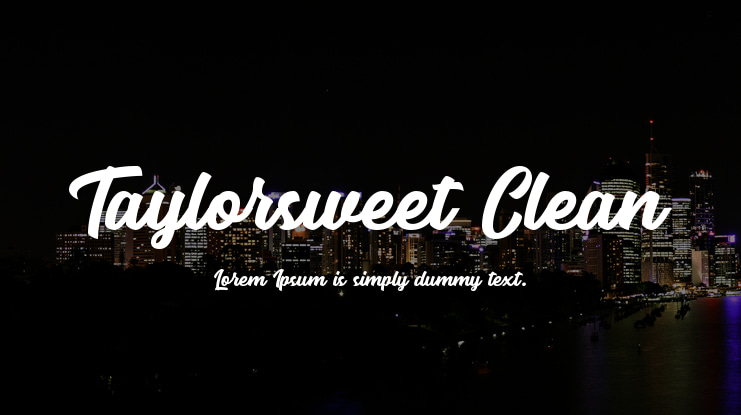 Taylorsweet Clean Font Family