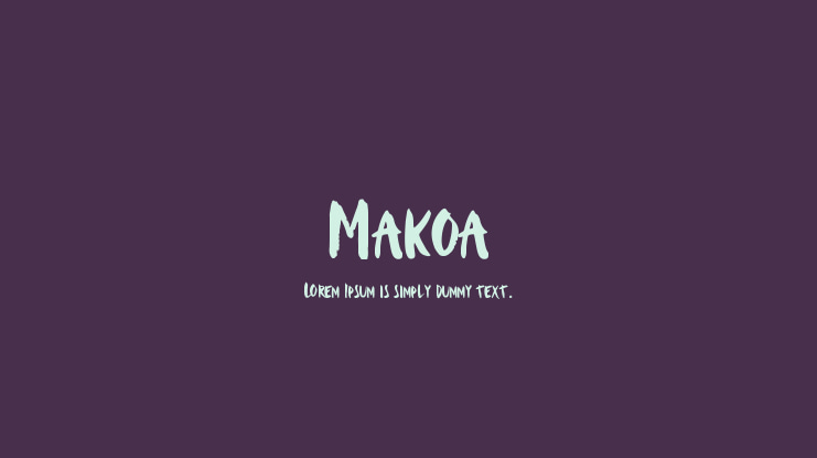 Makoa Font