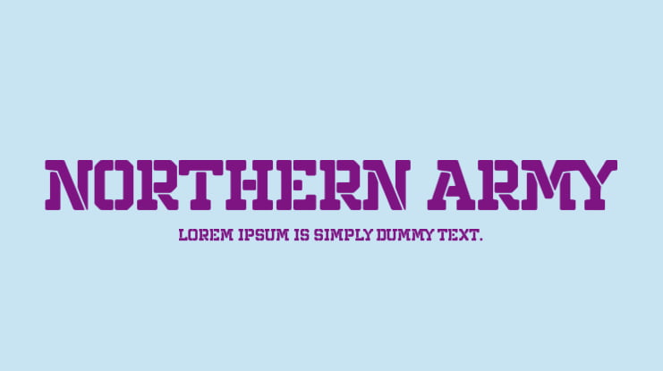 northern army Font