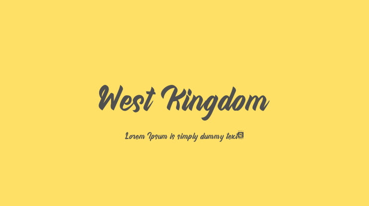 West Kingdom Font