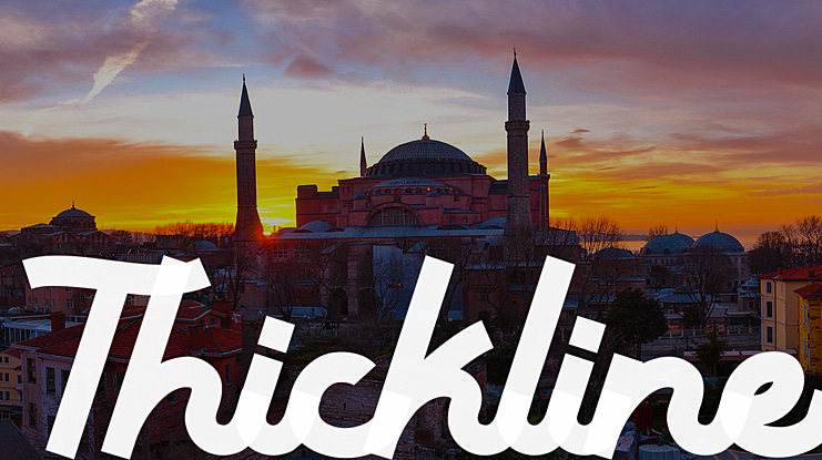 Thickline Font