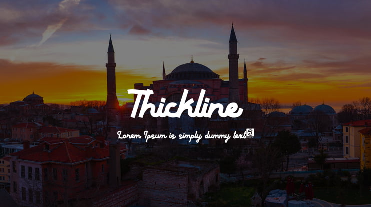 Thickline Font