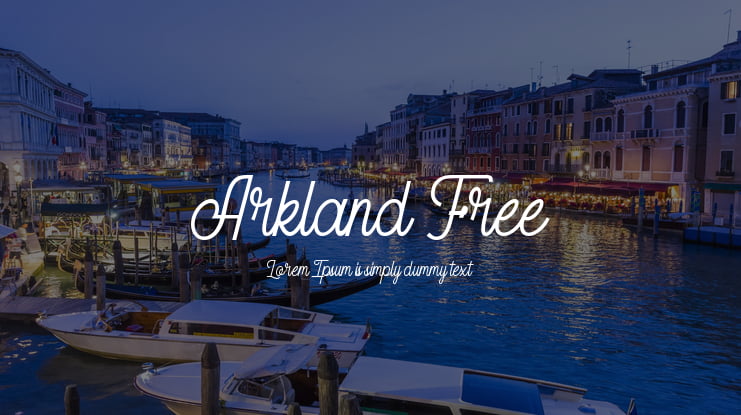 Arkland Free Font