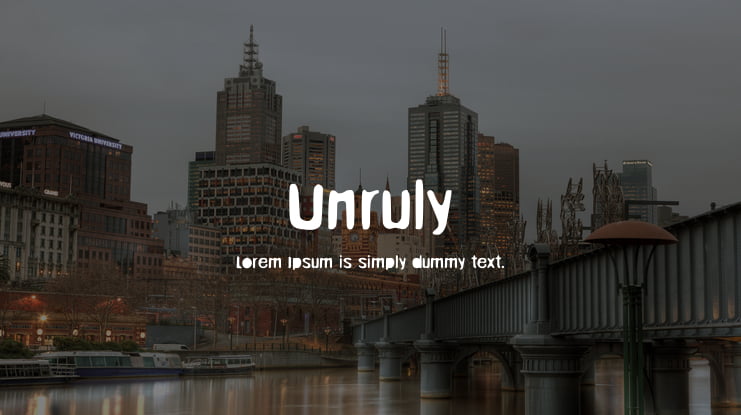 Unruly Font Family