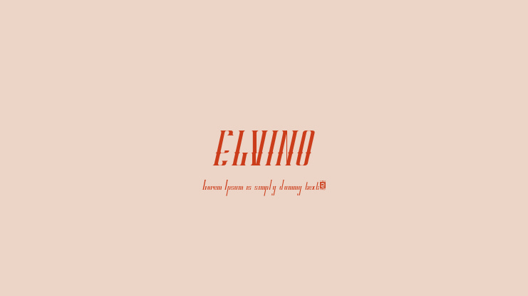 ELVINO Font