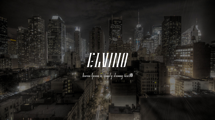 ELVINO Font