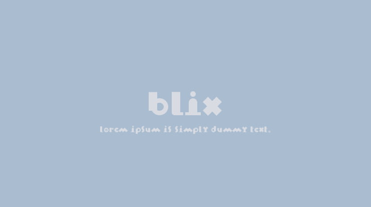 Blix Font