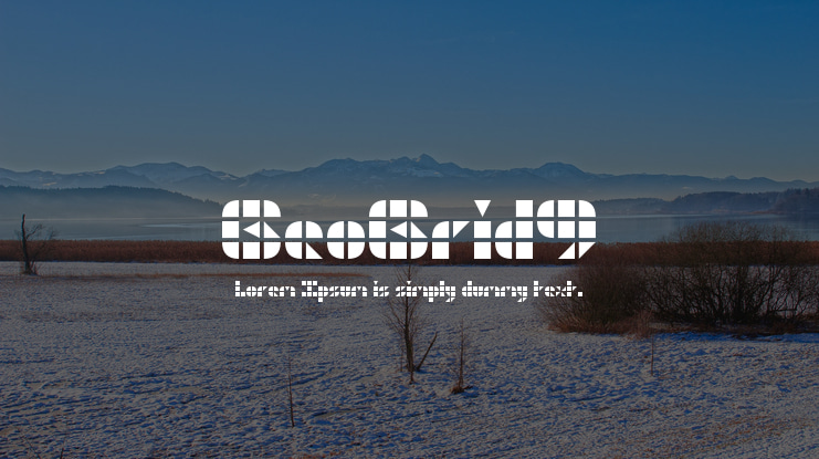 GeoGrid9 Font