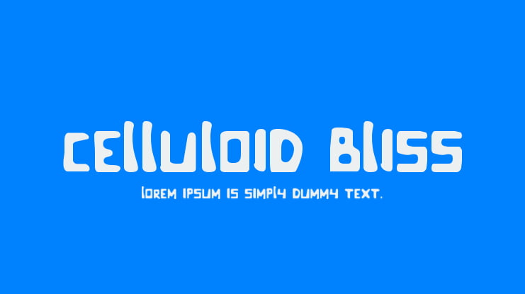 Celluloid Bliss Font