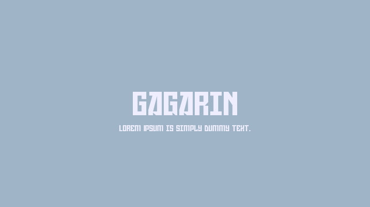 Gagarin Font Family