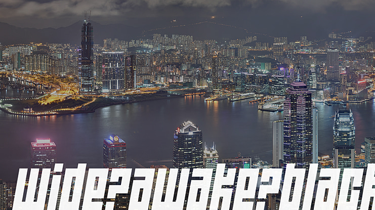 Wide awake Black Font Family