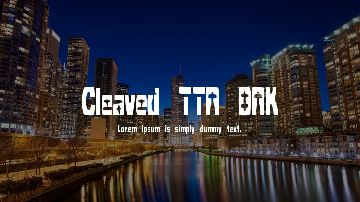 Cleaved TTR BRK Font