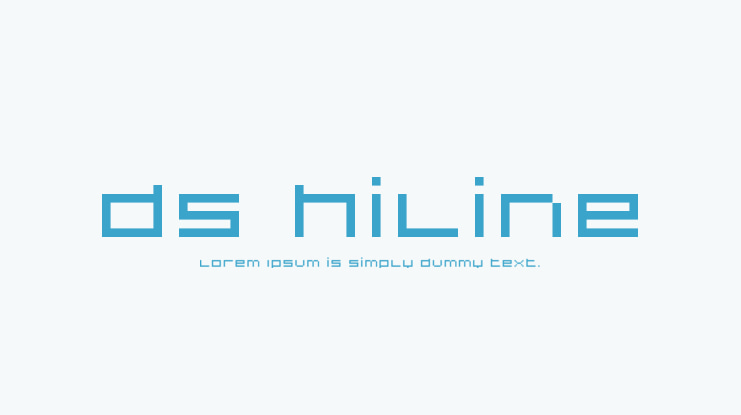 DS Hiline Font